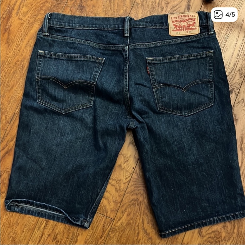 Levis Strauss 511 Shorts Mens Size 38 Casual Denim Jean - Picture 3 of 5
